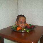 Kevin Paquet head on plate