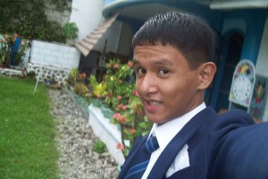 Kevin Paquet in his JS Prom outfit