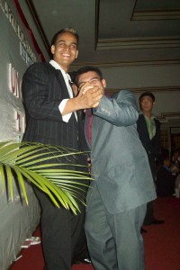 Gagandeep Singh dancing with Borgie