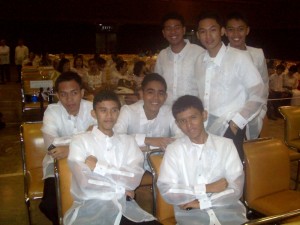 Graduating Male Students