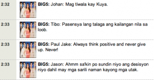 PBB Double Up Advice for aspiring PBB Teen Editio Clash of 2010 Housemates