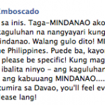 Davao based blogger on "War in Mindanao"